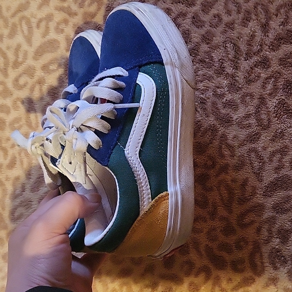 Color block little boy/girl Vans